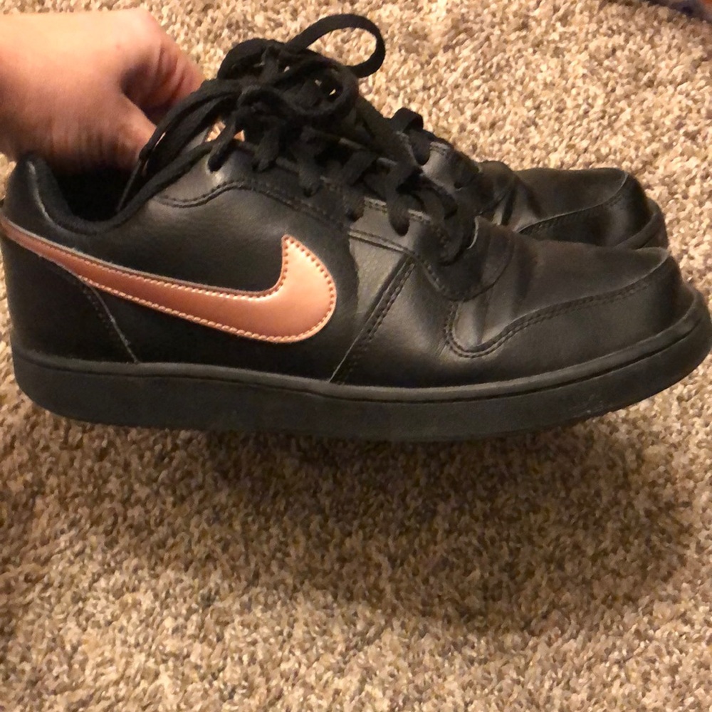 Womens rose gold Nike sneakers
